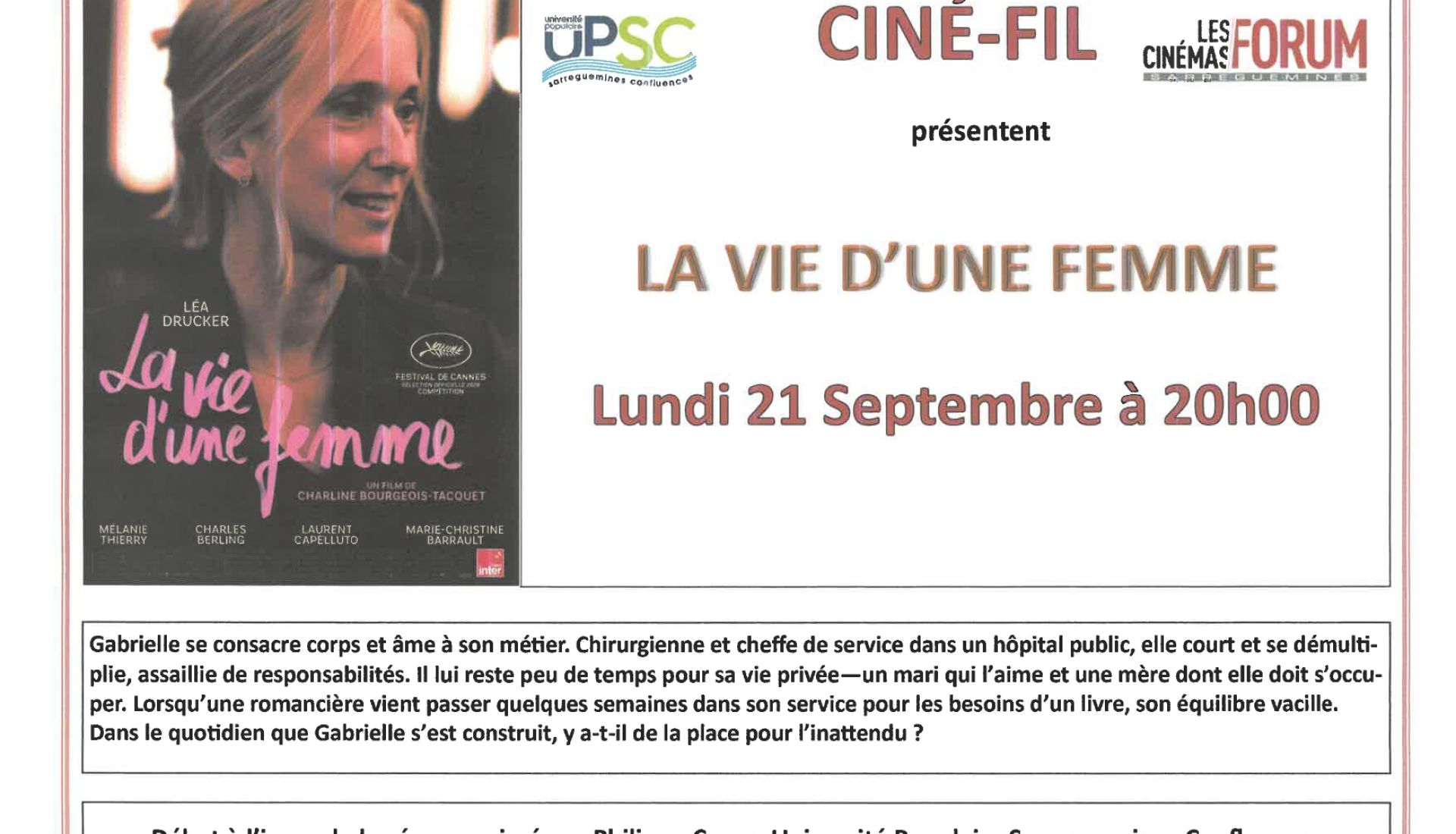 CINE-FIL de septembre